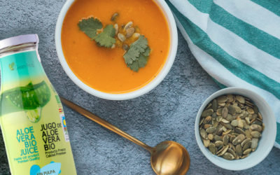 Receta de crema de verduras invernal con Aloe Vera para plantar cara al frío de Filomena